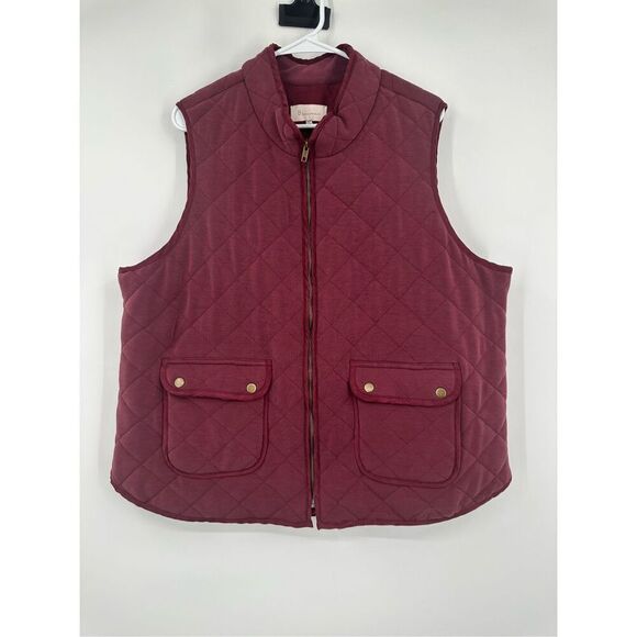 Skies Are Blue Jackets & Blazers - Skies are blue women’s quilted vest size 2XL